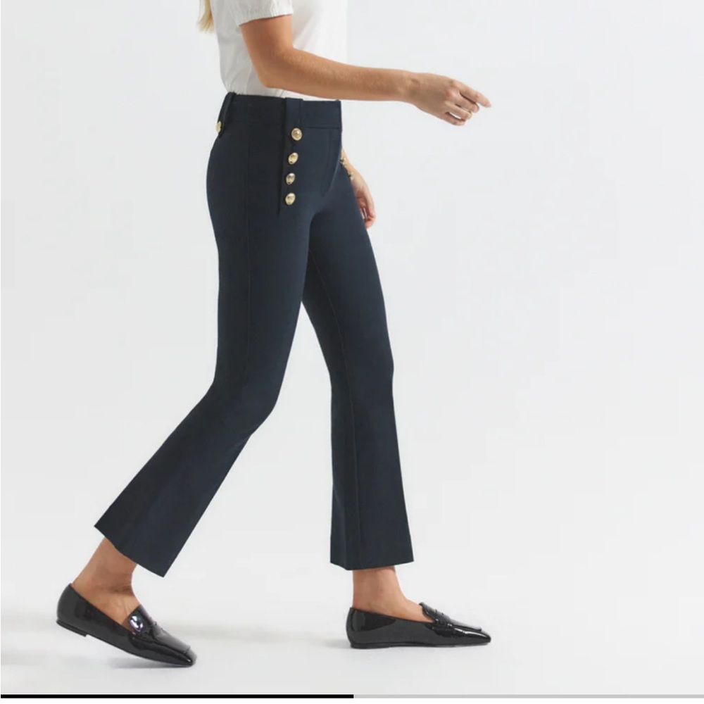 NWT Derek Lamb 10 Crosby Robertson Flare Crop Trouser - Picture 5 of 15